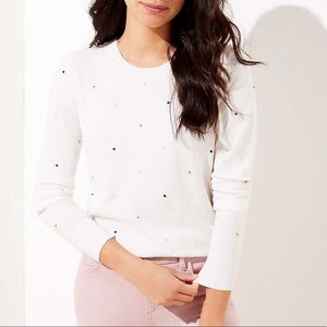 NWT Loft Bobble Shirttail Sweater